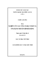 Luận văn thạc sĩ kỹ thuật nghiên cứu các công nghệ cơ bản và ứng dụng truyền hình di động