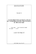 Luận văn thạc sĩ các biện pháp nâng cao chất lượng đội ngũ vận hành bảo dưỡng công ty dịch vụ kỹ thuật dầu khí