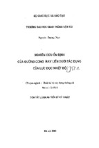 Nghiên cứu ổn định của đường cong ray liền dưới tác dụng của lực dọc nhiệt độ