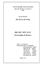 Báo cáo chuyên đề độc chất học môi trường độc học thủy ngân