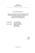 Tình trạng dinh dưỡng, thiếu máu, nhiễm ký sinh trùng đường ruột và một số yếu tố liên quan của học sinh tiểu học 6 9 tuổi ở một số xã nông thôn miền bắc