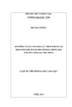 Bồi dưỡng cho học sinh năng lực thích nghi trí tuệ nhằm nâng hiệu quả dạy học hình học không gian ở trường trung học phổ thông