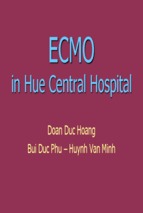 Bài giảng ecmo in hue central hospital