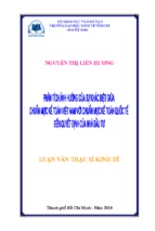 Phân tích ảnh hưởng của sự khác biệt giữa chuẩn mực kế toán việt nam với chuẩn mực kế toán quốc tế đến quyết định của nhà đầu tư