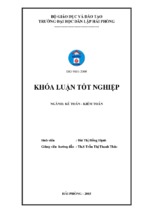 Hoàn thiện công tác kiểm toán khoản mục tscđ hữu hình trong kiểm toán bctc do công ty tnhh kiểm toán việt anh chi nhánh hải phòng thực hiện.