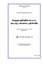 Luận văn thạc sỹ ngữ văn không gian nghệ thuật thơ mới 1932 1945 qua sáng tác của một số tác giả tiểu biểu