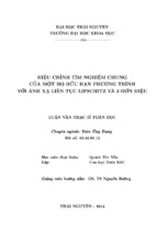 Luận văn thạc sỹ toán học hiệu chỉnh tìm nghiệm chung của một họ hữu hạn phương trình với ánh xạ liên tục lipschitz và j đơn điệu (quách thị yến)