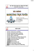 Bài giảng marketing trực tuyến   ths. ao thu hoài