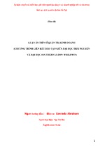 Sự luân chuyển và chiến lược giữ chân người lao động ở các doanh nghiệp nhỏ và vừa trong lĩnh vực dịch vụ trên địa bàn hà nội (tt)