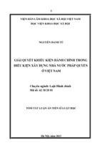 Giải quyết khiếu kiện hành chính trong điều kiện xây dựng nhà nước pháp quyền ở việt nam (tt)