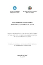 Level of autonomy on the management of vocational schools () in hanoi city, vietnam
