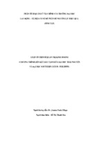 Phân tích quản lý tài chính của trường đại học lao động – xã hội cở sở để phân bổ các nguồn lực hiệu quả (tt)