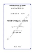 Luận văn thạc sĩ tìm kiếm ảnh dựa trên nội dung