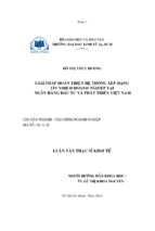 Luận văn thạc sỹ kinh tế giải pháp hoàn thiện hệ thống xếp hạng tín nhiệm doanh nghiệp tại ngân hàng đầu tư và phát triển việt nam   đỗ thị thúy hương