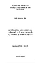 Một số giải pháp nâng cao hiệu quả quản trị rủi ro tín dụng theo chuẩn mực và thông lệ ngân hàng quốc tế