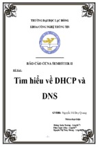 Tìm hiểu về dhcp và dns