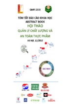 Tóm tắt báo cáo khoa học hội thảo quản lý chất lượng và an toàn thực phẩm