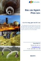 Báo cáo ngành phân bón 2015