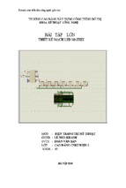 Thiết kế mạch hiển thị thường dùng led matrix