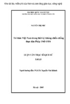 Trí thức việt nam trong thời kỳ kháng chiến chống thực dân pháp 1945 1954