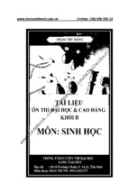 Luyện giải trắc nghiệm môn sinh tập 1