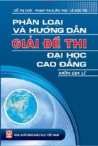 Phân loại và hướng dẫn giải đề thi đhcđ môn địa lý (nxb giáo dục 2015)   đỗ thị hoài