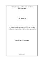 (luận án tiến sĩ toán học) về đối đồng điều địa phương với giá cực đại và tính catenary của vành noether địa phương