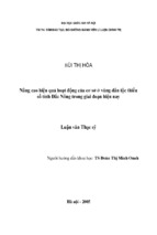 Nâng cao hiệu quả hoạt động của chính quyền cơ sở ở vùng dân tộc thiểu số tỉnh đắk nông trong giai đoạn hiện nay