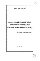 Nghiên cứu xây dựng hệ thống thông tin và cơ sở dữ liệu tổng hợp thanh tra kinh tế xã hội