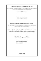 Conceptual metaphors denoting “anger” in the dailystar.co.uk and cand.com.vn (2012 2013) from cognitive semantics