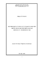 Biện pháp quản lý năng lực sư phạm của giáo viên trường trung học phổ thông bất bạt huyện ba vì   thành phố hà nội