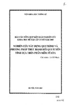 Nghiên cứu xây dựng qui trình và phương pháp thực hành hồi quy tuyến tình dựa trên phần mềm stata