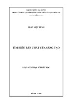 Tìm hiểu bản chất của sáng tạo