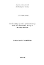 Tổ chức dạy học dự án tích hợp biến đổi khí hậu trong phần sinh thái học   sinh học 12 trung học phổ thông