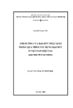 ảnh hưởng của đạo đức phật giáo trong quá trình xây dựng đạo đức ở việt nam hiện nay  qua thực tế ở hải phòng