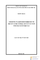 ảnh hưởng của bệnh kinh nghiệm đối với đội ngũ cán bộ lãnh đạo, quản lý cập cơ sở tỉnh thái nguyên hiện nay