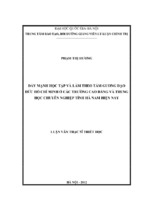 đẩy mạnh học tập và làm theo tấm gương đạo đức hồ chí minh ở các trường cao đẳng và trung học chuyên nghiệp tỉnh hà nam hiện nay