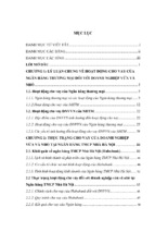 Hoạt động cho vay các doanh nghiệp vừa và nhỏ tại ngân hàng thương mại cổ phần nhà hà nội