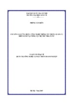 Chuyển giao ứng dụng công nghệ thông tin trong quản lý, điều hành tại tổng cục dự trữ nhà nước