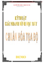 Kỹ thuật giải nhanh hình học oxy   chuẩn hóa tọa độ thầy nguyễn tiến chinh