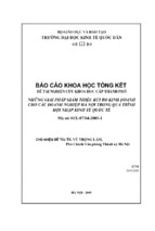 Những giải pháp giảm thiểu rủi ro kinh doanh cho các doanh nghiệp hà nội trong quá trình hội nhập kinh tế quốc tế