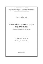 Văn bia và giá trị nghiên cứu qua loại hình bia hậu ( khảo sát trên địa bàn hà tây cũ)