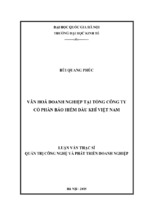 Văn hóa doanh nghiệp tại tổng công ty cổ phần bảo hiểm dầu khí việt nam