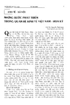 Những bước phát triển trong quan hệ kinh tế việt nam   hoa kỳ.