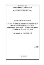 Các giải pháp để giảm thiểu chi phí liên quan đến hoạt động vận tải, giao nhận và bảo hiểm nhằm nâng cao sức cạnh tranh của hàng xuất khẩu việt nam