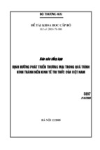 định hướng phát triển thương mại trong quá trình hình thành nền kinh tế tri thức của việt nam