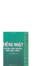 Ebook tiếng nhật dành cho người mới bắt đầu tập 1 phần 1   trần việt thanh