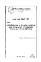 Một số giải pháp cơ bản nhằm thu hút và quản lý đầu tư trực tiếp nước ngoài trên địa bàn tp đà nẵng