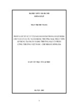Pháp luật về xử lý tài sản bảo đảm trong hoạt động cho vay của các ngân hàng thƣơng mại, thực tiễn áp dụng tại ngân hàng thƣơng mại cổ phần công thƣơng việt nam   chi nhánh đống đa luận văn ths luật