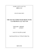 Thế chấp nhà ở hình thành trong tƣơng lai theo pháp luật việt nam luận văn ths luật